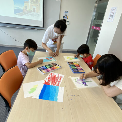 1dayclass 문화강좌(오일파스텔 화 그리기)- 7월 24일 11:00-12:00